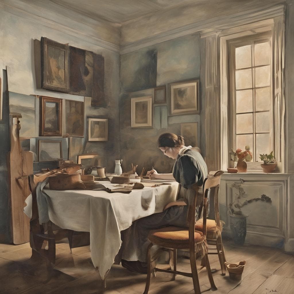 Ζευγάρι σύγχρονων καλλιτεχνών και νέες τεχνικές ζωγραφικής, δημιουργική τέχνη, τέχνες και καλλιτέχνες.